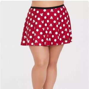Torrid Disney Minnie Mouse Swim Skirt